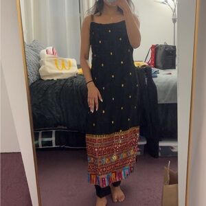 Black Embroidered Kurta Set